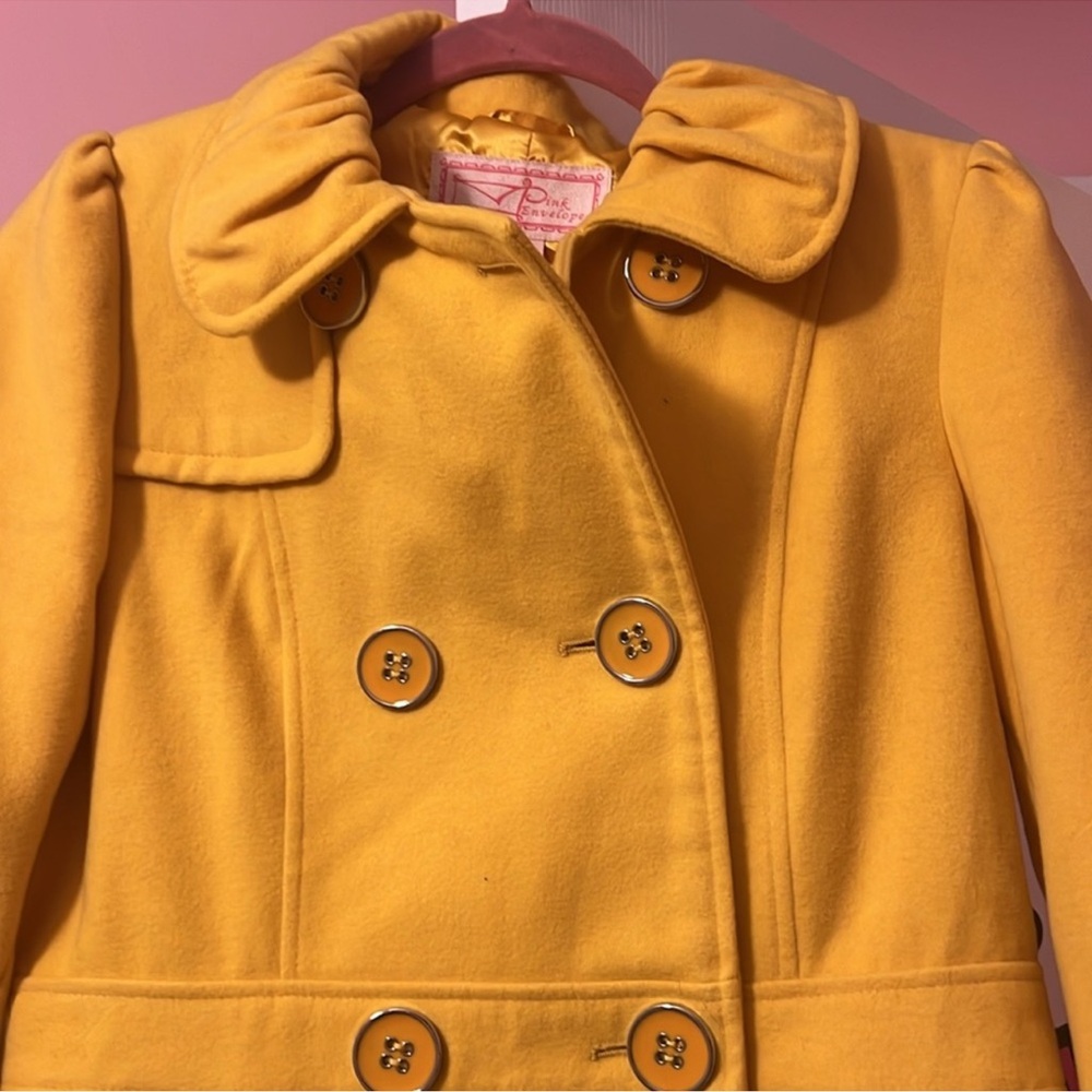 Pink Envelope Vibrant Yellow Coat - Picture 2 of 5